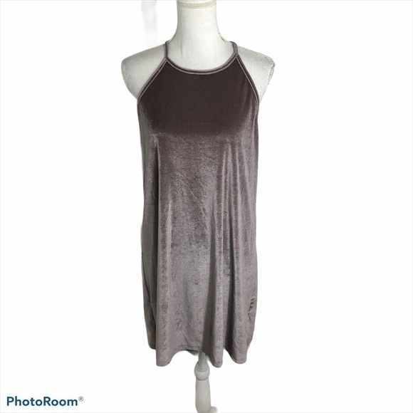 Entro Purple Velvet Shift Mini Dress Sz Small Sleeveless - Picture 10 of 12